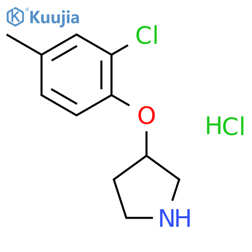 3-(2-Chloro-4-methylphenoxy)pyrrolidine hydrochloride structure