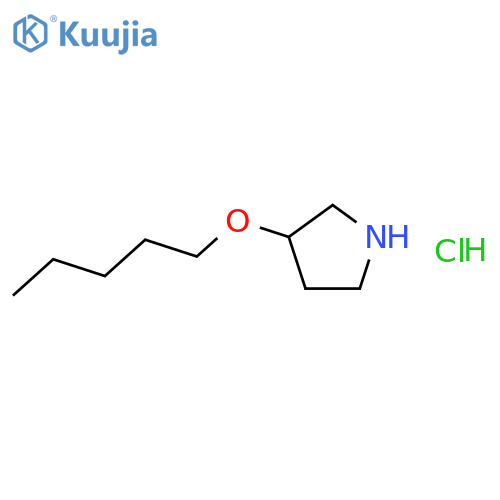 3-(Pentyloxy)pyrrolidine hydrochloride structure
