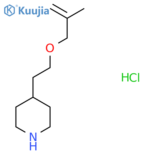 4-{2-(2-Methyl-2-propenyl)oxyethyl}piperidinehydrochloride structure