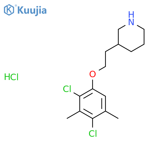 3-2-(2,4-Dichloro-3,5-dimethylphenoxy)ethyl-piperidine hydrochloride structure