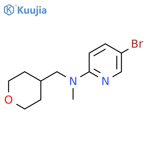 5-Bromo-N-methyl-N-(tetrahydro-2H-pyran-4-ylmethyl)-2-pyridinamine structure