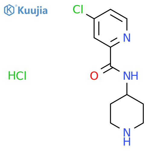4-Chloro-N-(4-piperidinyl)-2-pyridinecarboxamidehydrochloride structure