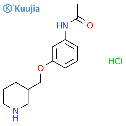 N-3-(3-Piperidinylmethoxy)phenylacetamidehydrochloride structure