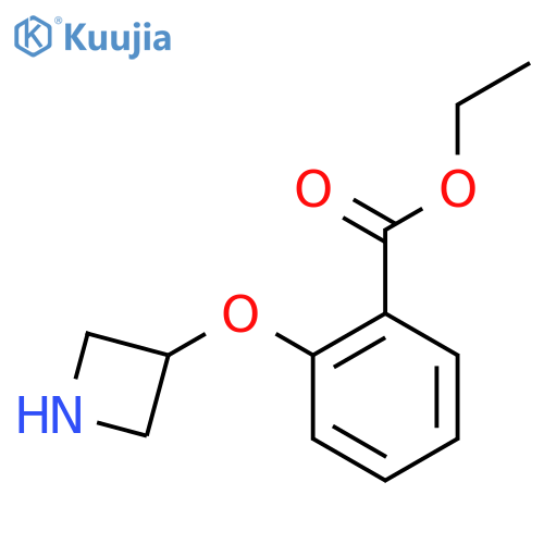 Ethyl 2-(3-azetidinyloxy)benzoate structure