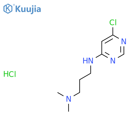 N1-(6-Chloro-4-pyrimidinyl)-N3,N3-dimethyl-1,3-propanediamine hydrochloride structure
