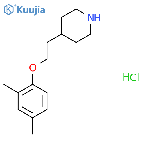 4-2-(2,4-Dimethylphenoxy)ethylpiperidinehydrochloride structure