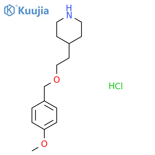 4-{2-(4-Methoxybenzyl)oxyethyl}piperidinehydrochloride structure