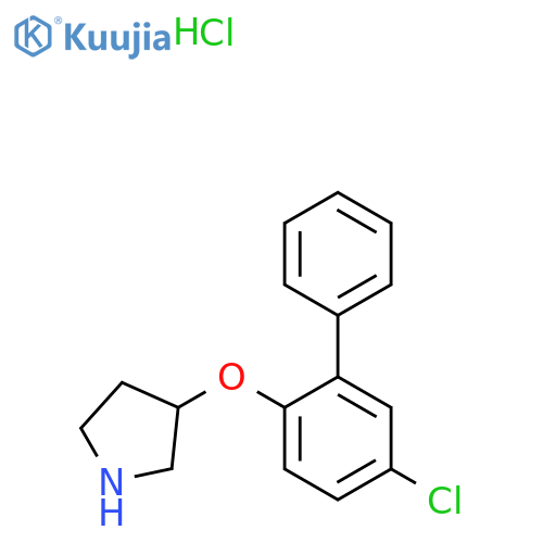 5-Chloro1,1'-biphenyl-2-yl 3-pyrrolidinyl etherhydrochloride structure