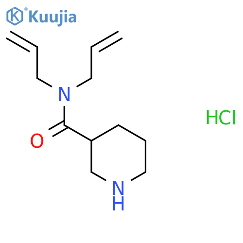 N,N-Diallyl-3-piperidinecarboxamide hydrochloride structure