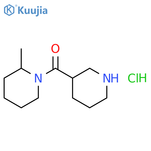 (2-Methyl-1-piperidinyl)(3-piperidinyl)methanone hydrochloride structure
