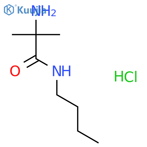 2-Amino-N-butyl-2-methylpropanamide hydrochloride structure