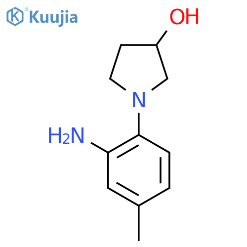 1-(2-Amino-4-methylphenyl)-3-pyrrolidinol structure