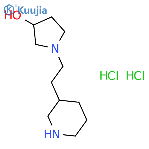 1-2-(3-Piperidinyl)ethyl-3-pyrrolidinol Dihydrochloride structure