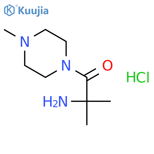 2-Amino-2-methyl-1-(4-methyl-1-piperazinyl)-1-propanone hydrochloride structure