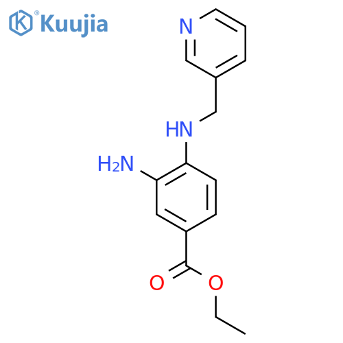 Ethyl 3-amino-4-(3-pyridinylmethyl)aminobenzoate structure