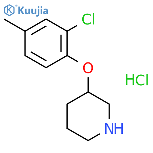 3-(2-Chloro-4-methylphenoxy)piperidinehydrochloride structure