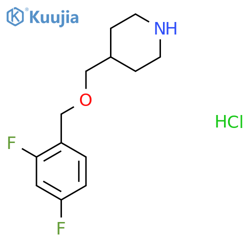 4-{(2,4-Difluorobenzyl)oxymethyl}piperidinehydrochloride structure