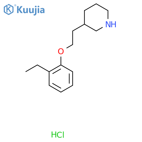 3-2-(2-Ethylphenoxy)ethylpiperidinehydrochloride structure