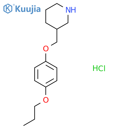 3-(4-Propoxyphenoxy)methylpiperidinehydrochloride structure