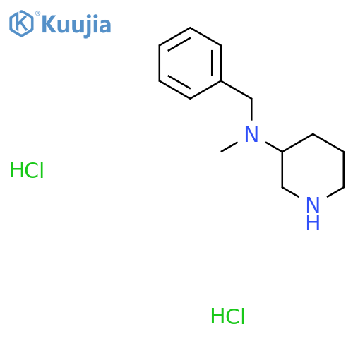 N-Benzyl-N-methyl-3-piperidinamine dihydrochloride structure
