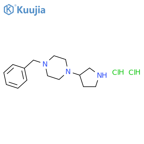 1-Benzyl-4-(3-pyrrolidinyl)piperazine Dihydrochloride structure
