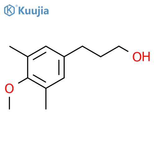 3-(4-methoxy-3,5-dimethylphenyl)propan-1-ol structure