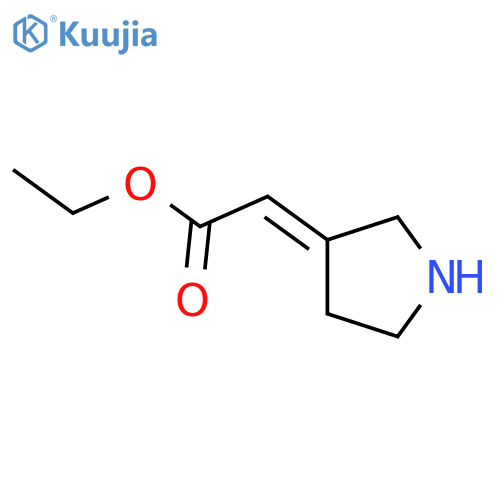 Ethyl 2-(3-pyrrolidinylidene)acetate structure