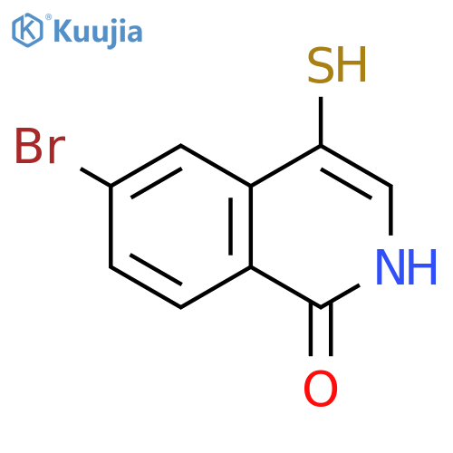 6-bromo-4-sulfanyl-1,2-dihydroisoquinolin-1-one structure