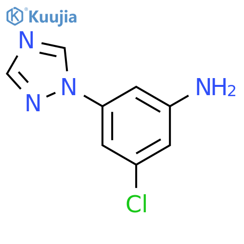 3-Chloro-5-(1H-1,2,4-triazol-1-yl)aniline structure