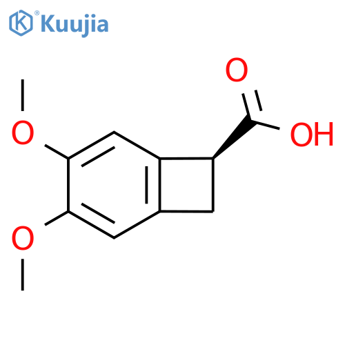 (7S)-3,4-dimethoxybicyclo[4.2.0]octa-1,3,5-triene-7-carboxylic acid structure