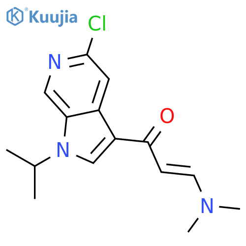 (E)-1-(5-Chloro-1-isopropyl-1H-pyrrolo2,3-cpyridin-3-yl)-3-(dimethylamino)prop-2-en-1-one structure