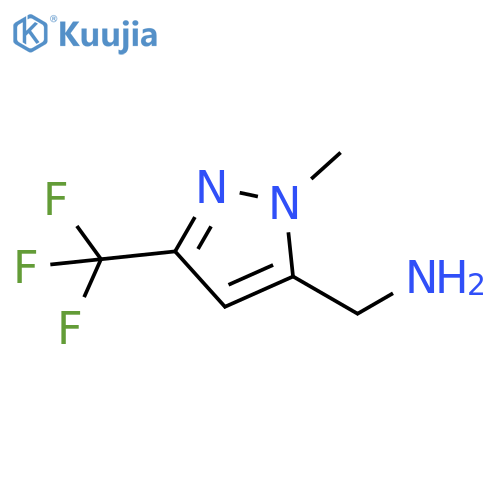 (1-methyl-3-(trifluoromethyl)-1H-pyrazol-5-yl)methanamine structure