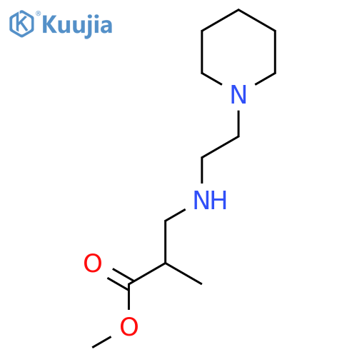 Methyl 2-methyl-3-{[2-(piperidin-1-yl)ethyl]amino}propanoate structure