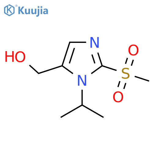 [2-Methanesulfonyl-1-(propan-2-yl)-1H-imidazol-5-yl]methanol structure