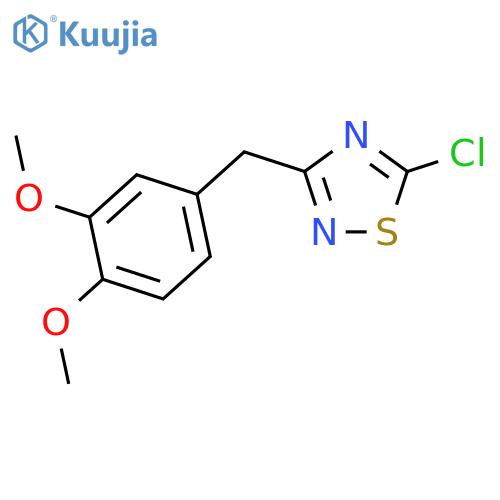 5-Chloro-3-(3,4-dimethoxyphenyl)methyl-1,2,4-thiadiazole structure