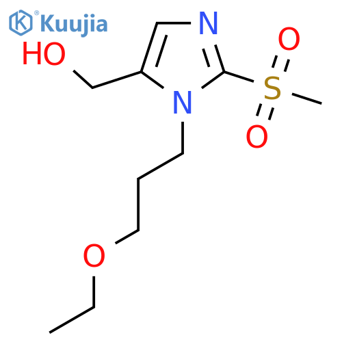 [1-(3-Ethoxypropyl)-2-methanesulfonyl-1H-imidazol-5-yl]methanol structure