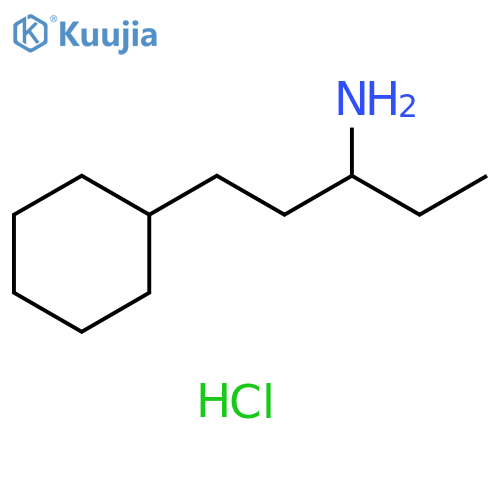1-cyclohexylpentan-3-amine hydrochloride structure