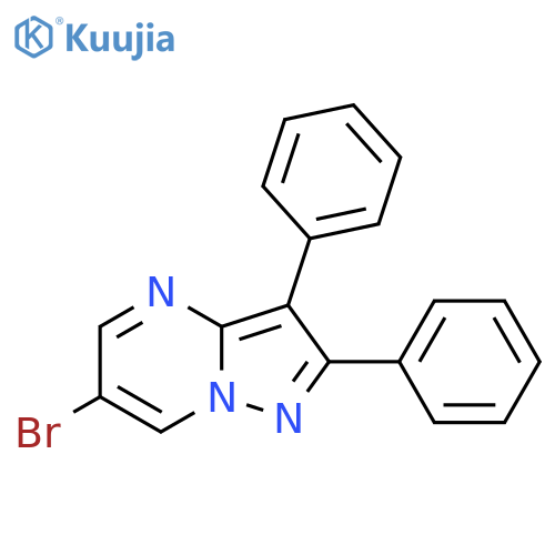 6-bromo-2,3-diphenylpyrazolo1,5-apyrimidine structure