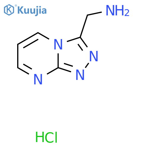 1-{[1,2,4]triazolo[4,3-a]pyrimidin-3-yl}methanamine hydrochloride structure