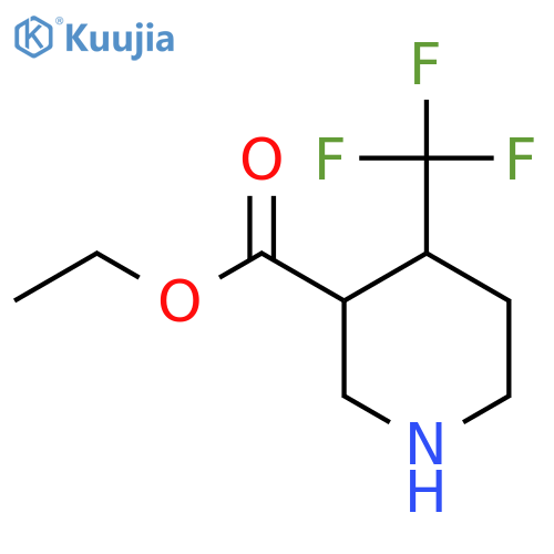 Ethyl 4-(trifluoromethyl)piperidine-3-carboxylate structure