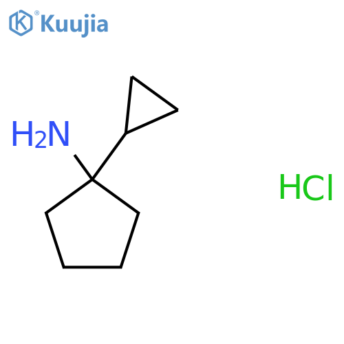 1-Cyclopropylcyclopentan-1-amine;hydrochloride structure