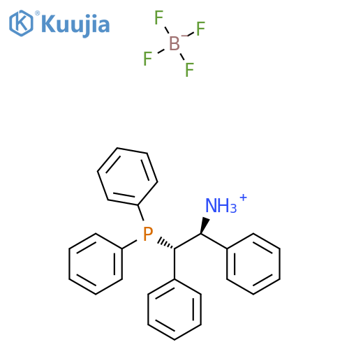 (1S,2S)-2-(Diphenylphosphino)-1,2-diphenylethylaminium tetrafluoroborate structure