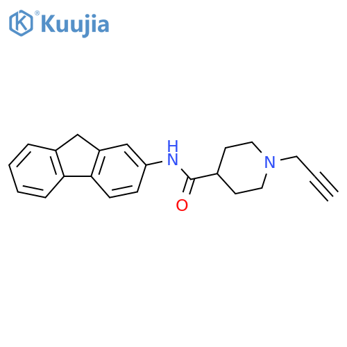 N-(9H-fluoren-2-yl)-1-(prop-2-yn-1-yl)piperidine-4-carboxamide structure