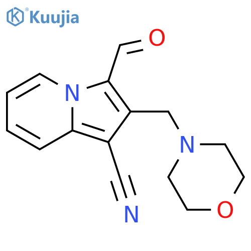 3-Formyl-2-(4-morpholinylmethyl)-1-indolizinecarbonitrile structure