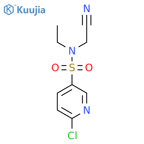 S-(6-chloropyridin-3-yl)-1-cyano-N-ethylmethanesulfonamido structure