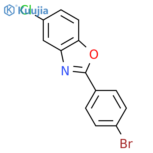 2-(4-Bromophenyl)-5-chloro-1,3-benzoxazole structure