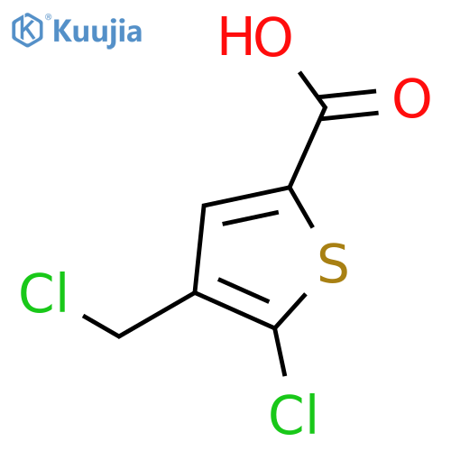 5-Chloro-4-(chloromethyl)thiophene-2-carboxylic acid structure