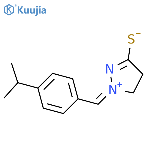 1-[[4-(1-Methylethyl)phenyl]methylene]-3-thioxopyrazolidinium inner salt structure