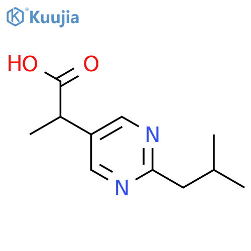 2-(2-Isobutyl-pyrimidin-5-yl)-propionic acid structure