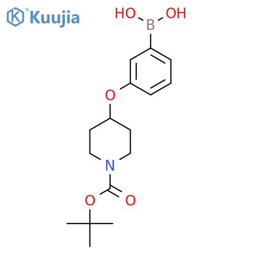3-(N-BOC-Piperidin-4-yloxy)phenylboronic acid structure